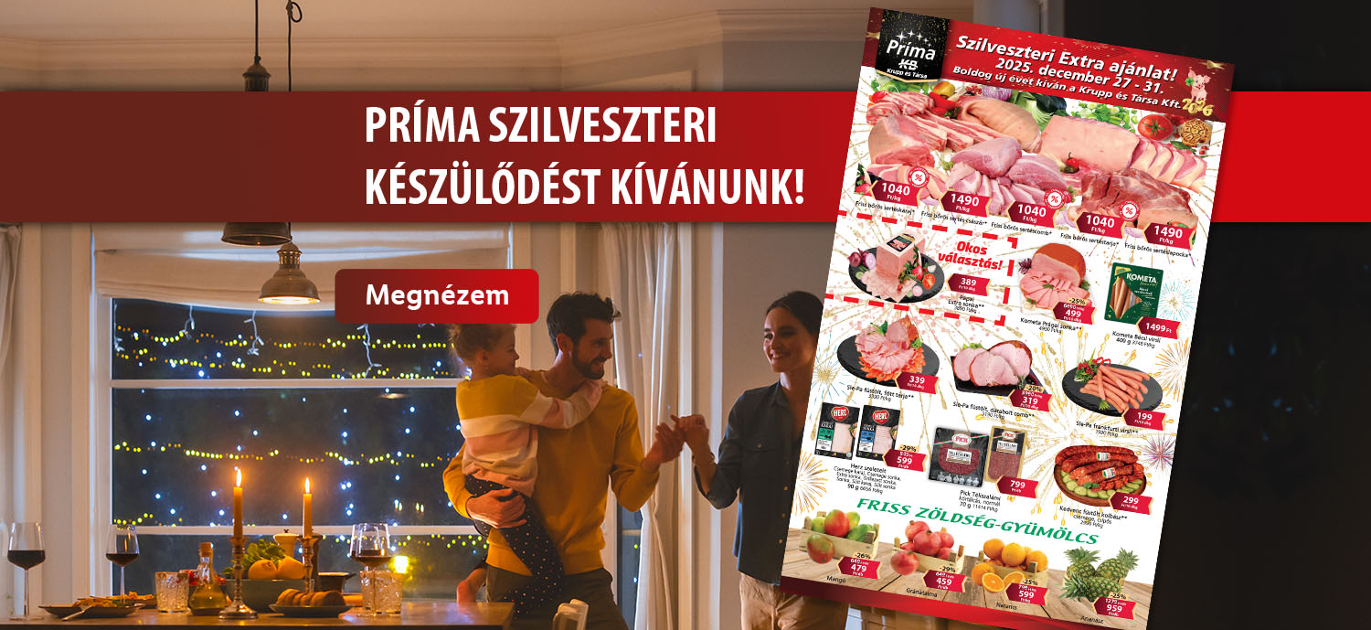Decemberi Extra aj&aacute;nlatok - Szilveszter 2025.12.27-31