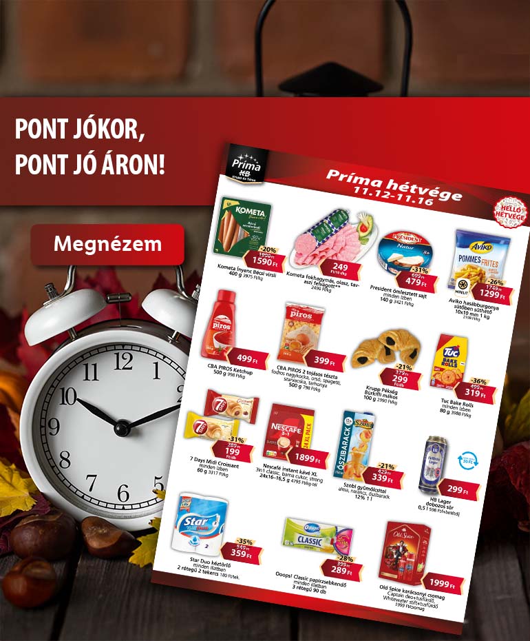 46. heti ajánlataink 11.12.-11.16