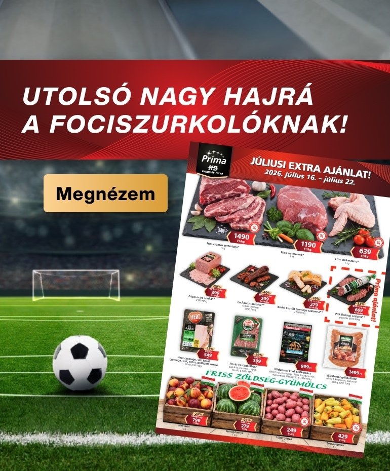 J&uacute;liusi Extra aj&aacute;nlatok 2026.07.16-22